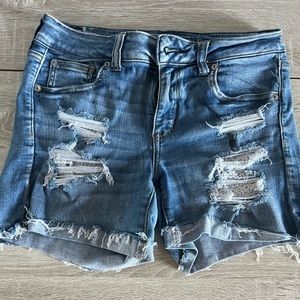 American Eagle next level stretch Jean shorts. Size 10. Used
